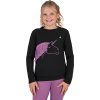 Bluza Lize QHP, dla dzieci, black/violet (Rozmiar 140)