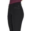 Bryczesy jeździeckie Zahra QHP, z pełnym lejem, damskie, czarne