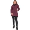 Zimowy płaszcz Maelynn QHP, damski, wine red