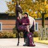 Zimowy płaszcz Maelynn QHP, damski, wine red (Rozmiar 40)