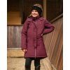 Zimowy płaszcz Maelynn QHP, dla dzieci, wine red