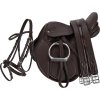 Zestaw Pony: Siodło, Ogłowie, Popręg, Strzemiona, Puśliska Melbourne QHP, brązowy