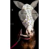 Maska przeciw owadom Horse Mania, z ochroną uszu, różowa pantera