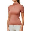 Koszulka UV Protection Equestrian Stockholm, damska, coral pink