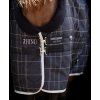 Derka stajenna Rhino Original Pony Vari Layer®, 250 g, black/grey/white check & grey (Długość pleców 75 cm)