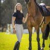 Bryczesy Katie Back on Track, z lejem kolanowym, damskie, sand (Rozmiar 32)