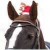 Świąteczne nauszniki z rogami QHP, czerwone (Rozmiar PONY)