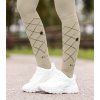Podkolanówki Argyle ELT, para, beige grey (Rozmiar 43-36)