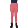 Legginsy jeździeckie Jaily QHP, z pełnym lejem, dziecięce, pink