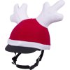 Pokrowiec na kask Christmas QHP, czerwony