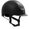 Kask jeździecki Azael Rowel Fitting Equestro, black/gunmetal