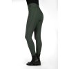 Bryczesy jeździeckie Jil z wysokim stanem HKM, z lejem kolanowym, olive green