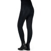 Legginsy jeździeckie Jil High Waist, z pełnym lejem, czarne