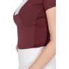 Koszulka Konkursowa Virginia HKM, z krótkim rękawem, bordeaux