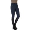Bryczesy jeździeckie Comfort Style HKM, z pełnym lejem, zintegrowane grzanie, deep blue