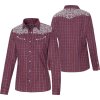 Koszula Western Cora Stars & Stripes, damska, bordeaux