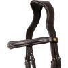 Ogłowie Fancy Stiched Equestro, dark brown (Rozmiar COB)
