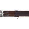 Popręg z fartuchem QHP, brązowy (Długość 125 cm)