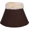 Ochraniacze dzwonowe Comfort Softopren HKM, z owczą skórą, ciemnobrązowe