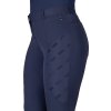 Bryczesy Summer Focus QHP, z lejem kolanowym, damskie, navy