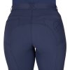 Bryczesy Summer Focus QHP, z lejem kolanowym, damskie, navy