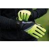 Rękawiczki jeździeckie Reflective HKM, odblaskowe, neon yellow