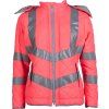 Kurtka odblaskowa HKM, damska, neon pink (Rozmiar L)