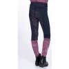 Legginsy Alva HKM, z pełnym lejem, dziecięce, deep blue