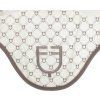 Nauszniki Monogram Print Equestro, antique white/walnut (Rozmiar FULL)