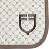 Czaprak Monogram Print Equestro, skokowy, antique white/walnut (Rozmiar FULL)