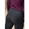Legginsy jeździeckie Alba AA, z pełnym lejem, ocieplane, dziecięce, core black