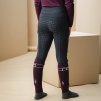 Legginsy jeździeckie Alba AA, z pełnym lejem, ocieplane, dziecięce, core black