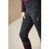 Legginsy jeździeckie Alba AA, z pełnym lejem, ocieplane, dziecięce, core black