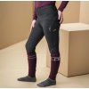Legginsy jeździeckie Alba AA, z pełnym lejem, ocieplane, dziecięce, core black