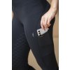 Legginsy jeździeckie Alba AA, z gripem, zimowe, damskie, core black