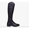 Oficerki jeździeckie Thermo Calgary QHP, szersza łydka, dorośli, czarne