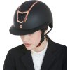 Kask jeździecki Eclipse Stone Mat Wide Visor Equestro, black/rose gold