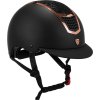 Kask jeździecki Eclipse Stone Mat Equestro, black/black rose gold