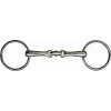 Wędzidło podwójnie łamane HKM, 14 mm, stal nierdzewna