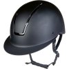 Kask jeździecki Lady Shield HKM, czarny/czarny błyszczący