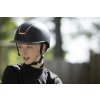 Kask jeździecki Lady Shield HKM, czarny/różowozłoty