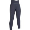 Legginsy jeździeckie Cosy HKM, z pełnym lejem, zimowe, deep grey
