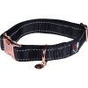 Obroża dla psa Anam Cara HKM, black/rosegold