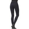Legginsy Sports HKM, z lejem kolanowym, zimowe, czarne