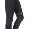 Legginsy Sports HKM, z lejem kolanowym, zimowe, czarne