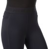 Legginsy Sports HKM, z lejem kolanowym, zimowe, czarne