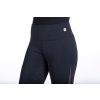 Legginsy jeździeckie Edinburgh Mesh HKM, z pełnym lejem, damskie, czarne