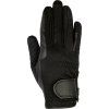 Rękawiczki jeździeckie Softshell HKM, zimowe, czarne (Rozmiar 6 let)