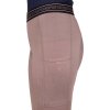 Bryczesy jeździeckie Benethe QHP, z lejem kolanowym, damskie, beige