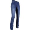 Bryczesy Summer Denim HKM, z pełnym lejem skórzanym, jeans blue/deep bue